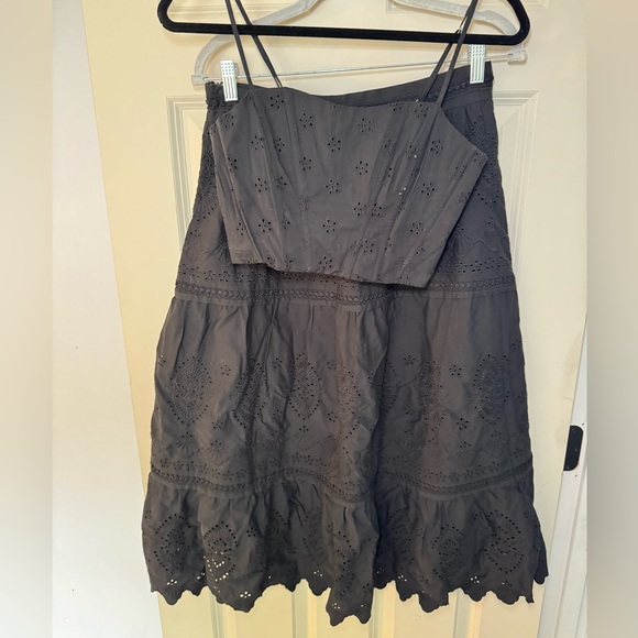 NWOT Jason Wu Black Eyelet Skirt Set - Picture 1 of 5
